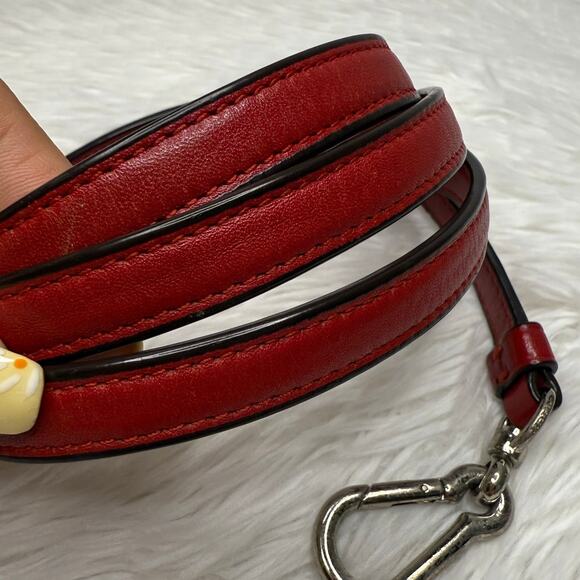COACH Red Silver Replacement Shoulder Strap - Picture 6 of 7